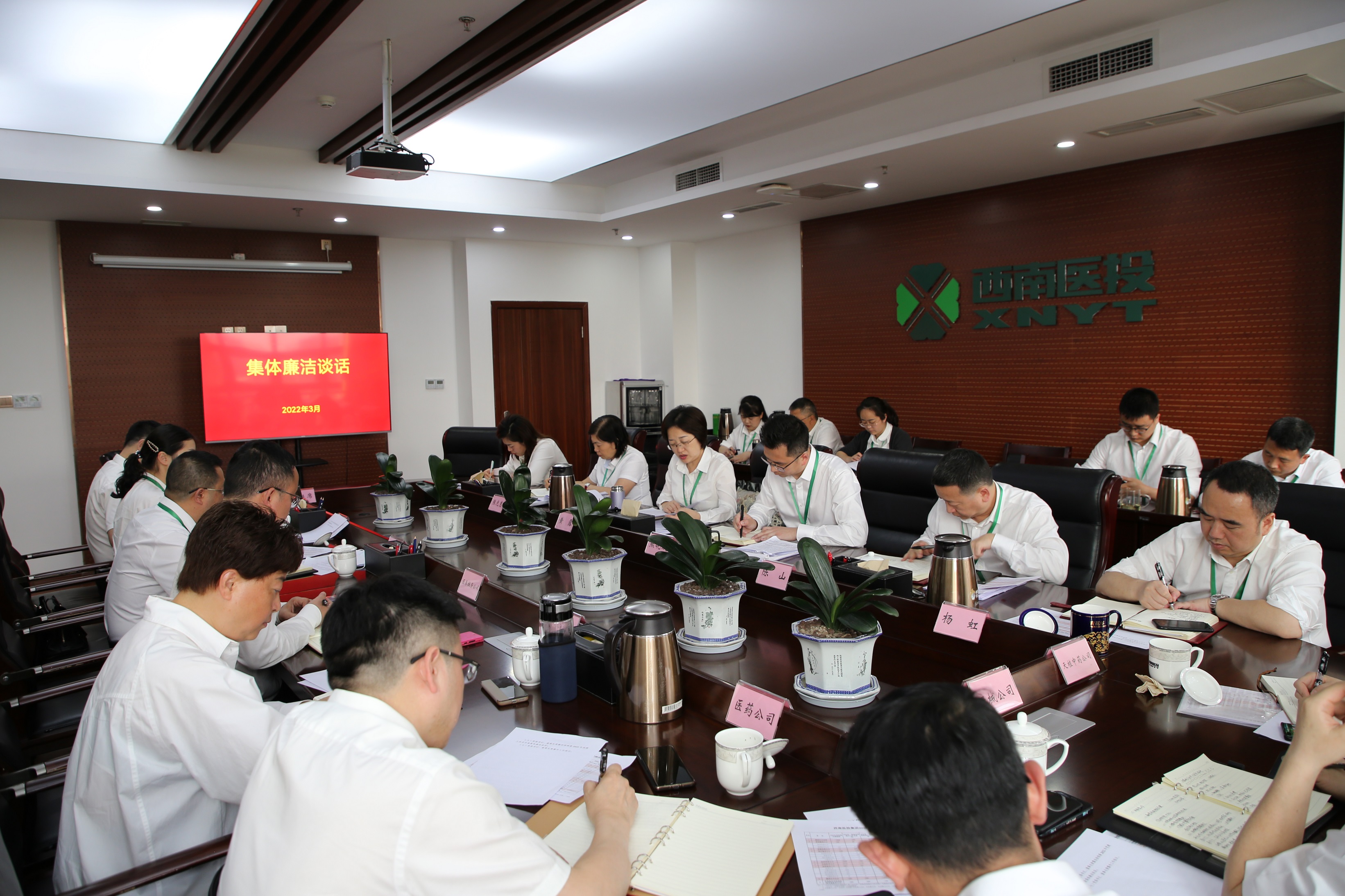 西南醫投集團開展集體廉潔談話