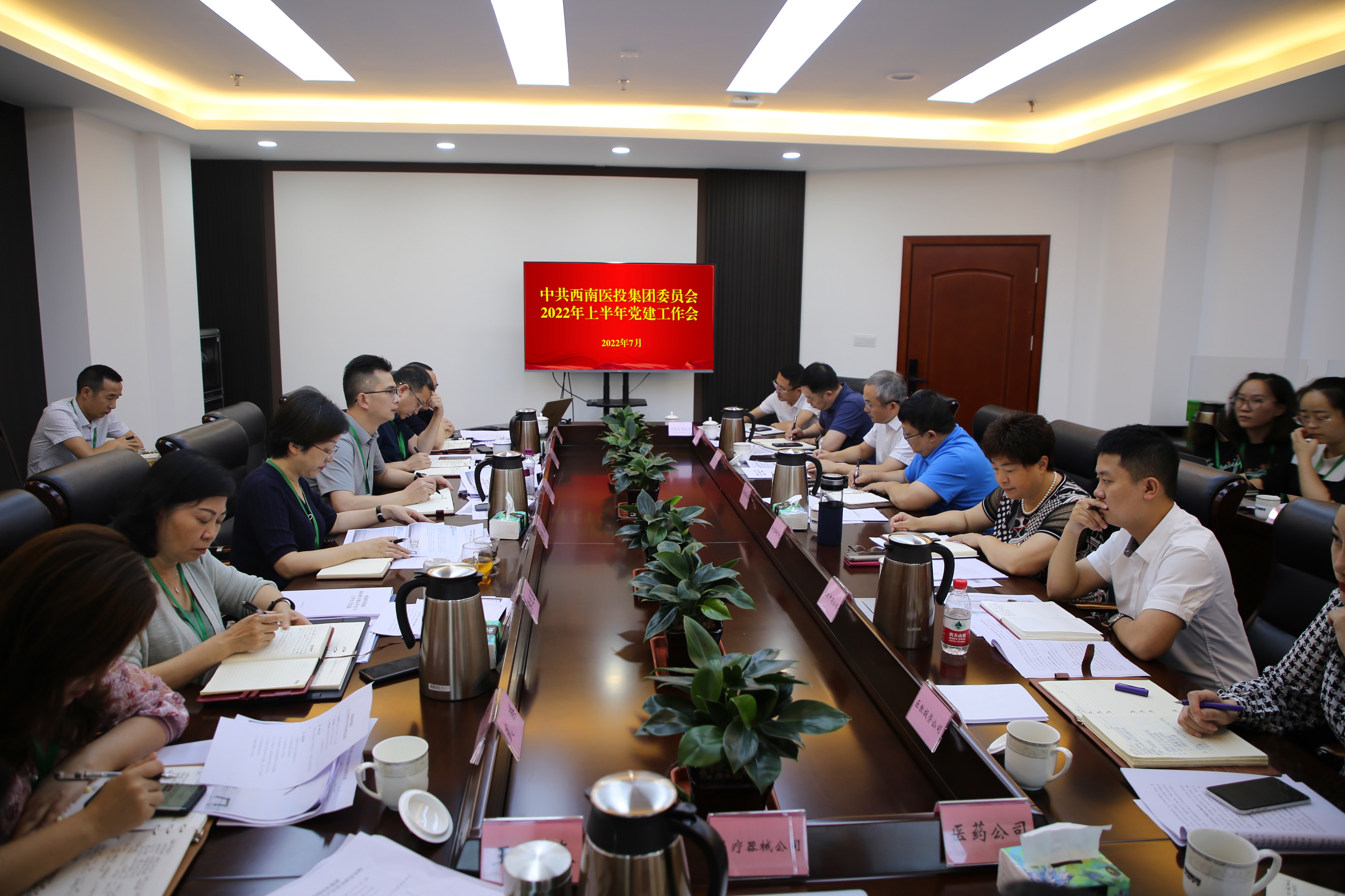黨建引領風帆勁 凝心聚力砥礪行——西南醫投集團召開2022年上半年黨建工作會議